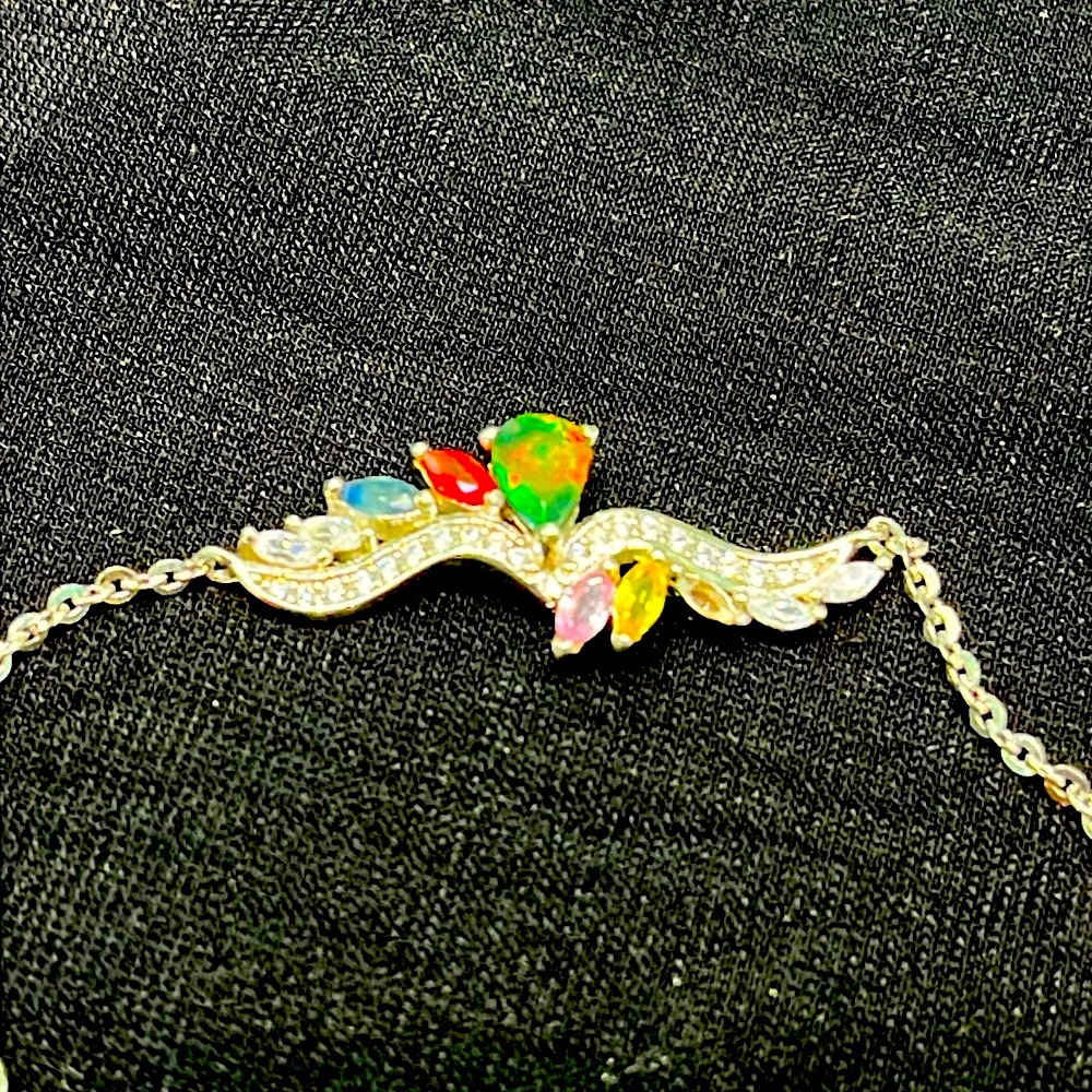 Opal Sapphires 14KGP Bracelet